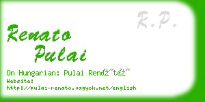 renato pulai business card